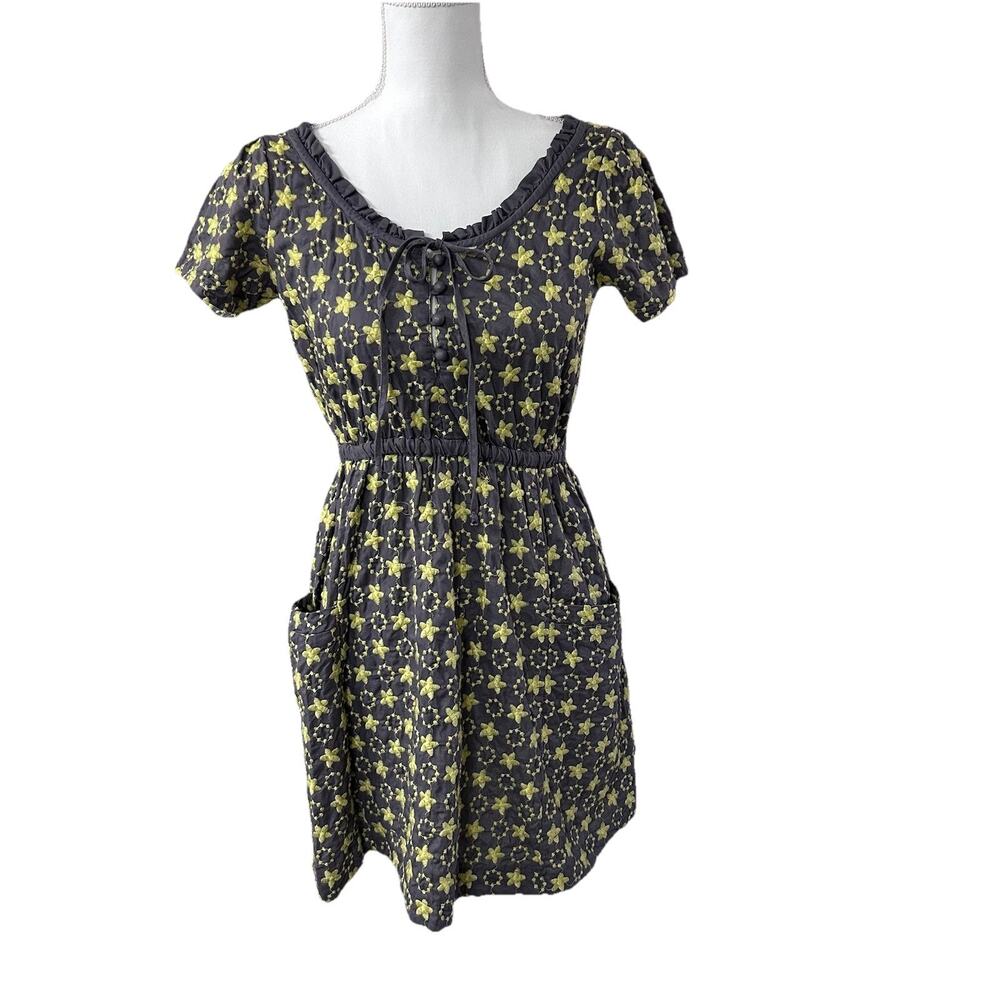 Anthropologie Nick & Mo Mini Embroidered Dress Size M